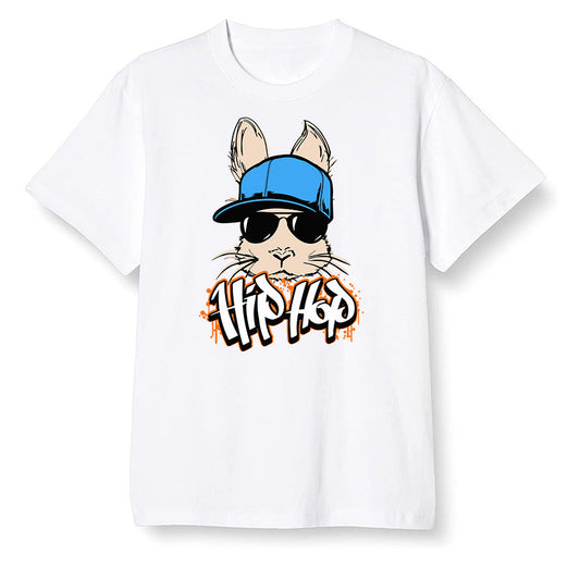 Pop Colour AJ1 Retro High OG PRO Prototype - Hip Hop bunny - White Men T-shirt