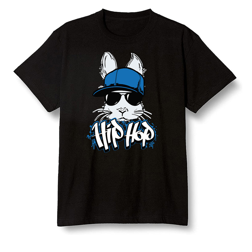 Pop Colour AJ1 High OG SP Fragment Design X Travis Scott - Hip Hop bunny - Black Men T-shirt