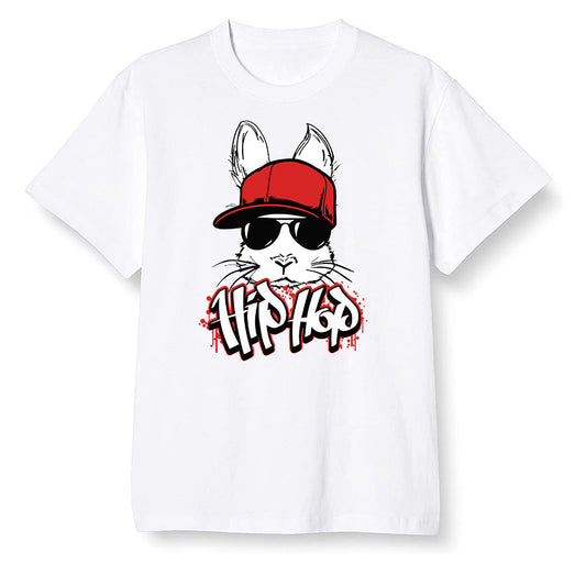 Pop Colour AJ13 Retro HE Got Game - Hip Hop bunny - White Men T-shirt