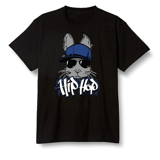 Pop Colour AJ13 Retro Flint - Hip Hop bunny - Black Men T-shirt