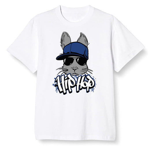 Pop Colour AJ13 Retro Flint - Hip Hop bunny - White Men T-shirt