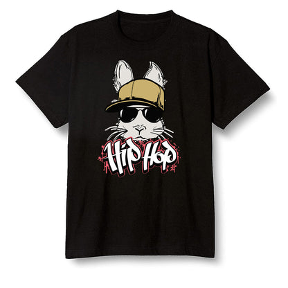 Pop Colour AJ13 Retro CNY - Hip Hop bunny - Black Men T-shirt