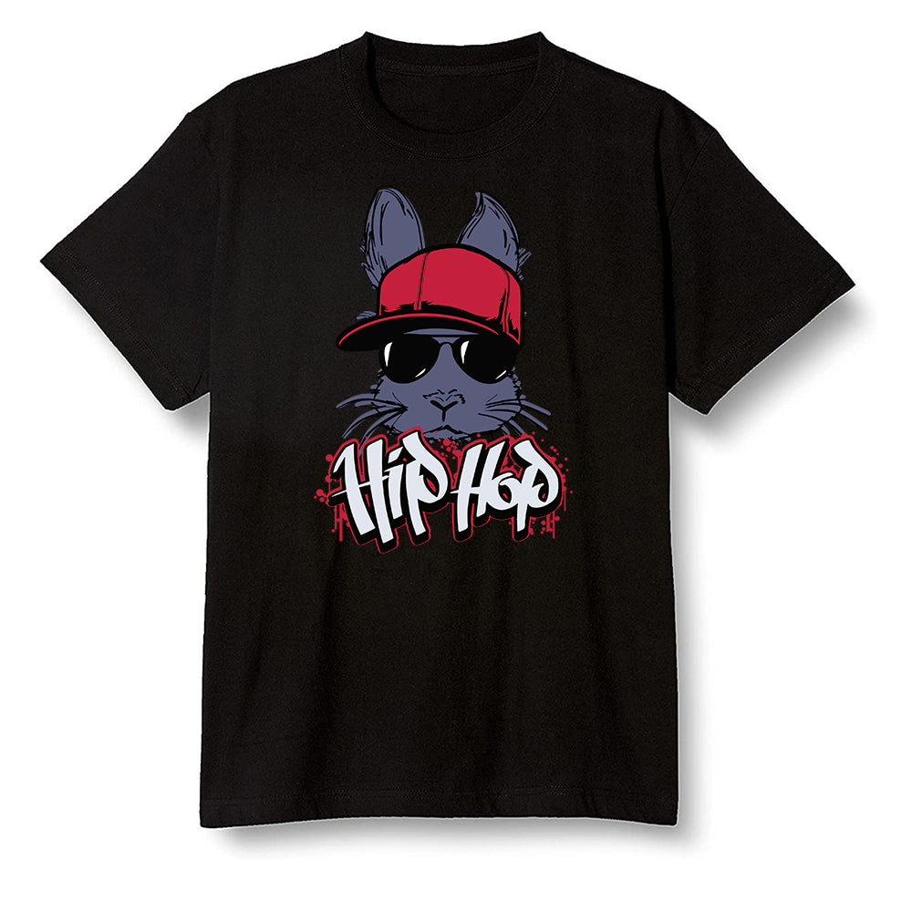 Pop Colour AJ6 Retro 'Doernbecher' 2019 Midnight Navy/White-Varsity Red-Metallic Gold - Hip Hop bunny - Black Men T-shirt