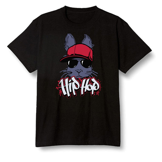 Pop Colour AJ6 Retro 'Doernbecher' 2019 Midnight Navy/White-Varsity Red-Metallic Gold - Hip Hop bunny - Black Men T-shirt