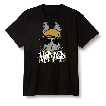 Pop Colour AJ6 Retro Dmp Defining Moments - Hip Hop bunny - Black Men T-shirt