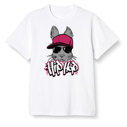 Pop Colour AJ6 Retro Bordeaux - Hip Hop bunny - White Men T-shirt