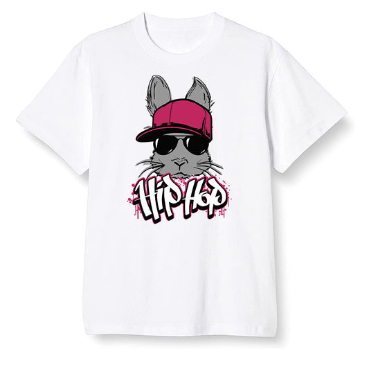 Pop Colour AJ6 Retro Bordeaux - Hip Hop bunny - White Men T-shirt