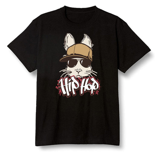 Pop Colour AJ6 Retro Quai 54 - Sail Gum - Hip Hop bunny - Black Men T-shirt