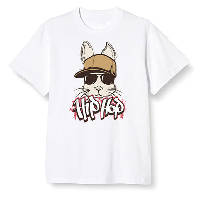 Pop Colour AJ6 Retro Quai 54 - Sail Gum - Hip Hop bunny - White Men T-shirt