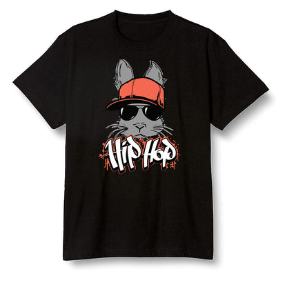 Pop Colour AJ6 Retro Psg Iron Grey Infrared - Hip Hop bunny - Black Men T-shirt