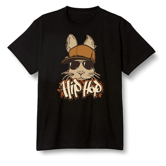 Pop Colour AJ6 Retro SP Travis Scott British Khaki - Hip Hop bunny - Black Men T-shirt