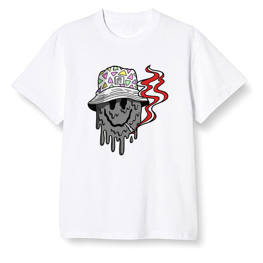 Pop Colour AJ13 Retro HE Got Game - Hippie smiley face - White Men T-shirt