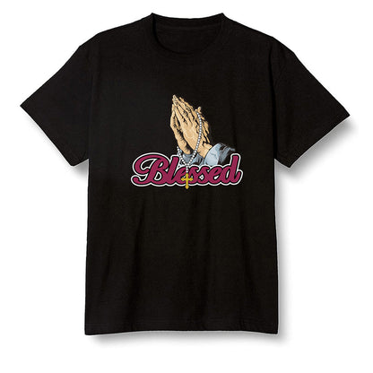 Pop Colour AJ1 Retro High OG Bordeaux - I Blessed - Black Men T-shirt