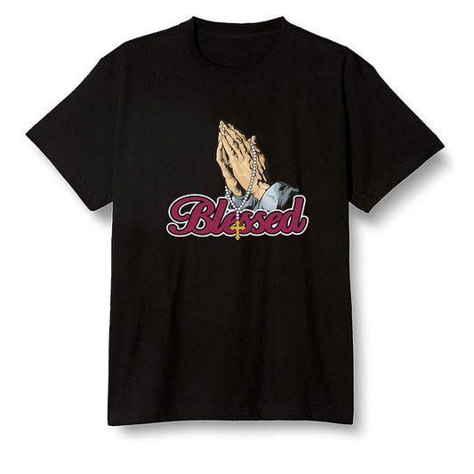 Pop Colour AJ1 Retro High OG Bordeaux - I Blessed - Black Men T-shirt