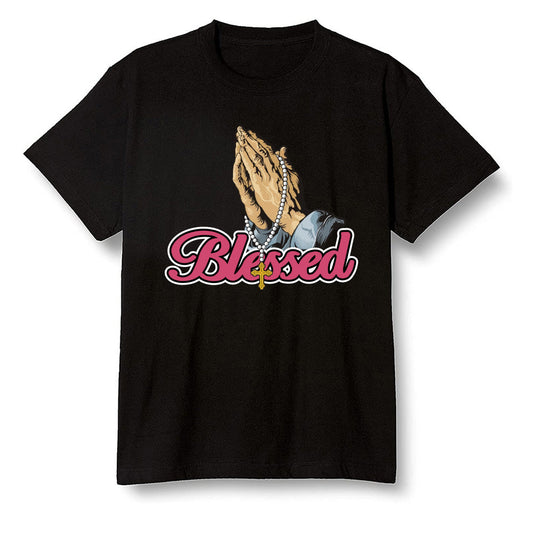 Pop Colour AJ13 Retro Gym Red Flint Grey - I Blessed - Black Men T-shirt