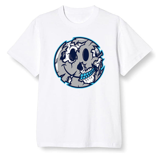 Pop Colour AJ13 Retro Obsidian Powder Blue - I Smiley Face - White Men T-shirt
