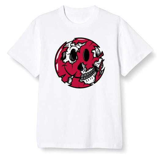 Pop Colour AJ13 Retro Gym Red Flint Grey - I Smiley Face - White Men T-shirt