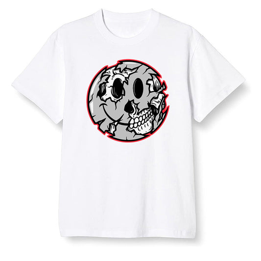 Nike Pop Colour AJ6 Retro Reflective Infrared - I Smiley Face - White Men T-shirt