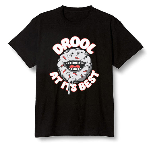 Pop Colour AJ6 Retro Tinker Hatfield - I love Donut Drool - Black Men T-shirt