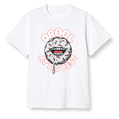 Pop Colour AJ6 Retro Tinker Hatfield - I love Donut Drool - White Men T-shirt