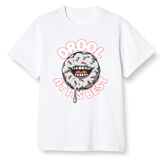 Pop Colour AJ6 Retro Tinker Hatfield - I love Donut Drool - White Men T-shirt