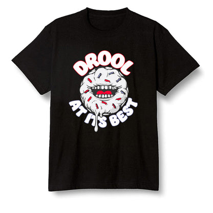 Pop Colour AJ6 Retro White Infrared - I love Donut Drool - Black Men T-shirt