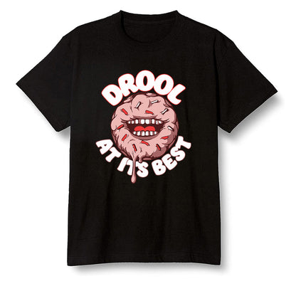 Pop Colour AJ6 Retro NRG Rust Pink - I love Donut Drool - Black Men T-shirt