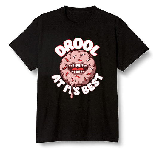 Pop Colour AJ6 Retro NRG Rust Pink - I love Donut Drool - Black Men T-shirt