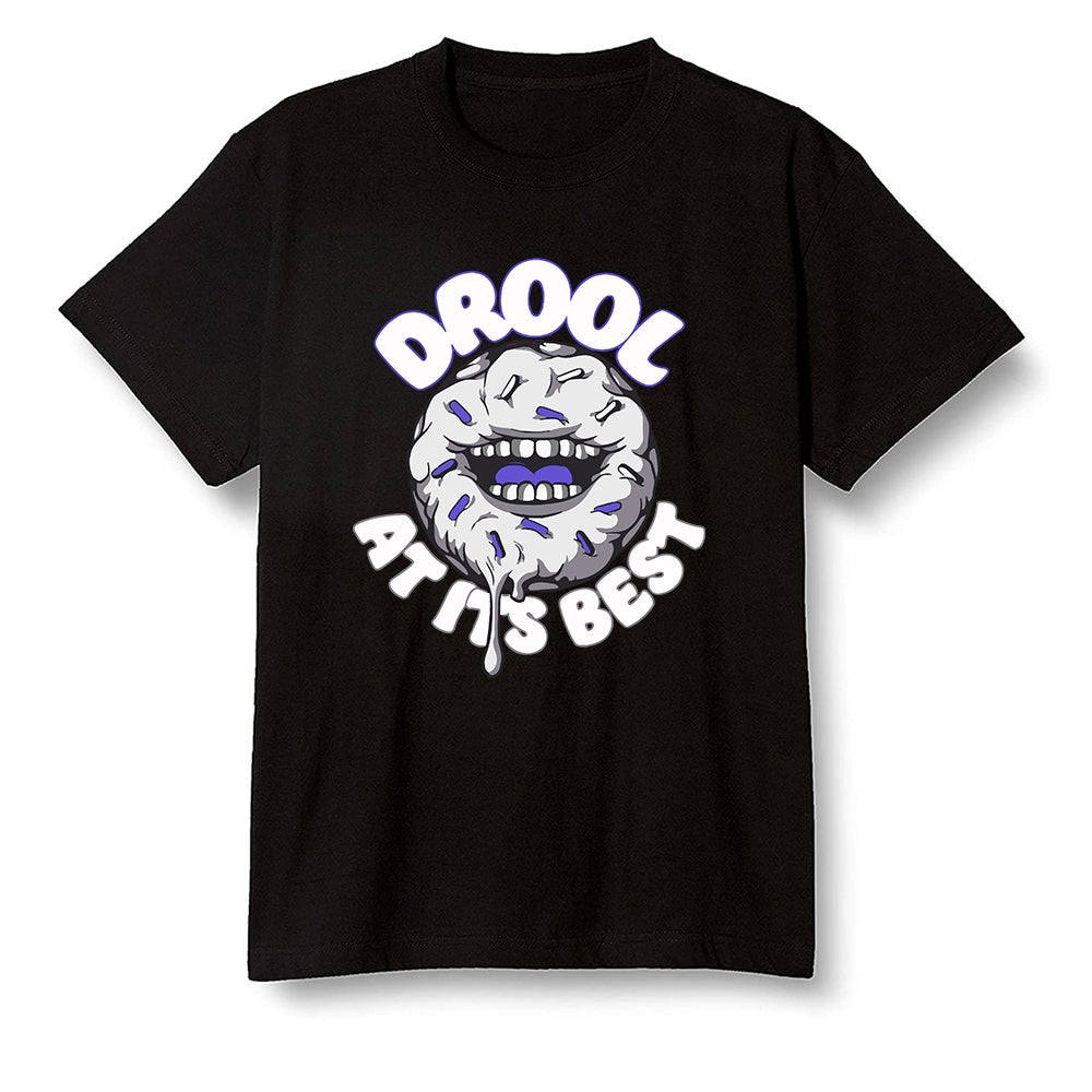 Pop Colour AJ6 Retro Ltr Flint - I love Donut Drool - Black Men T-shirt