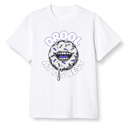 Pop Colour AJ6 Retro Ltr Flint - I love Donut Drool - White Men T-shirt