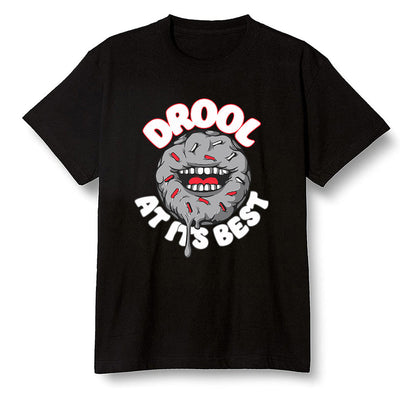 Nike Pop Colour AJ6 Retro Reflective Infrared - I love Donut Drool - Black Men T-shirt