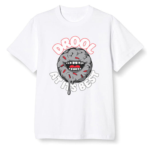 Nike Pop Colour AJ6 Retro Reflective Infrared - I love Donut Drool - White Men T-shirt