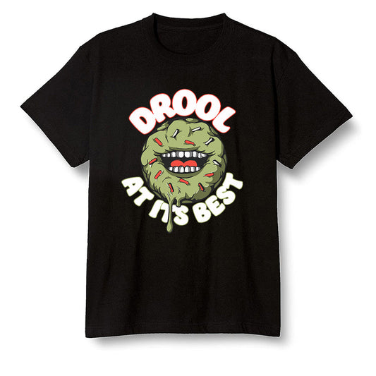 Pop Colour AJ6 Retro SP Travis Scott - Medium Olive - I love Donut Drool - Black Men T-shirt