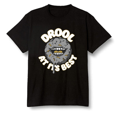 Pop Colour AJ6 Retro Dmp Defining Moments - I love Donut Drool - Black Men T-shirt