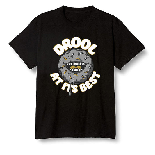 Pop Colour AJ6 Retro Dmp Defining Moments - I love Donut Drool - Black Men T-shirt