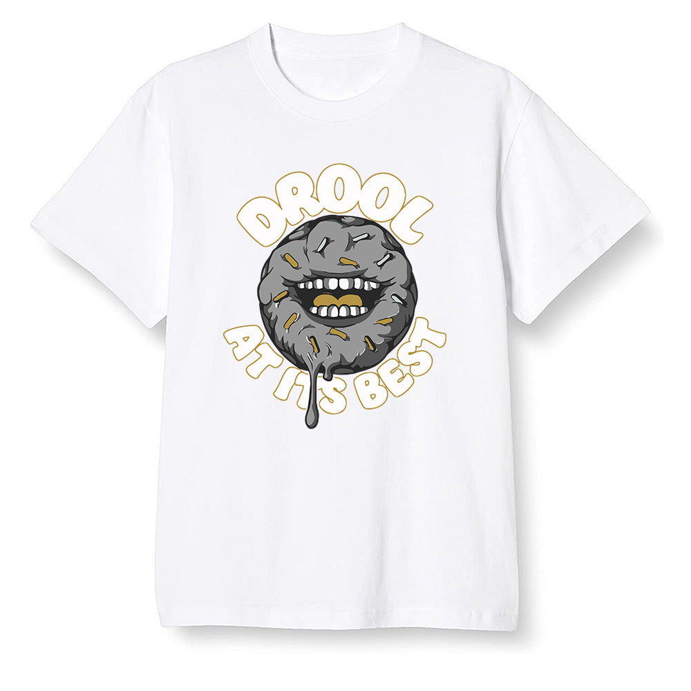 Pop Colour AJ6 Retro Dmp Defining Moments - I love Donut Drool - White Men T-shirt