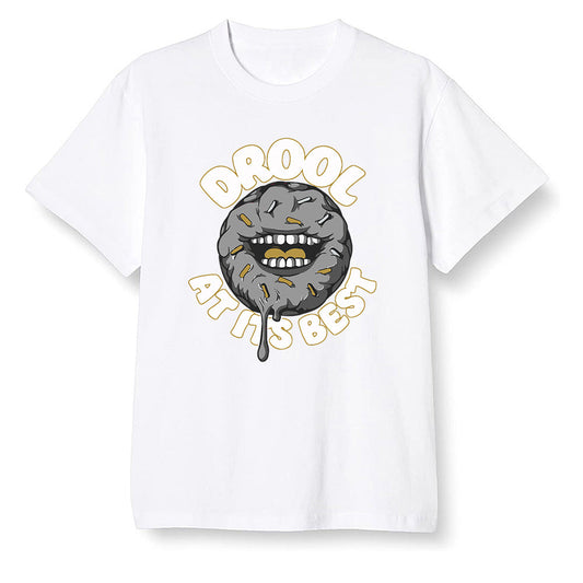 Pop Colour AJ6 Retro Dmp Defining Moments - I love Donut Drool - White Men T-shirt