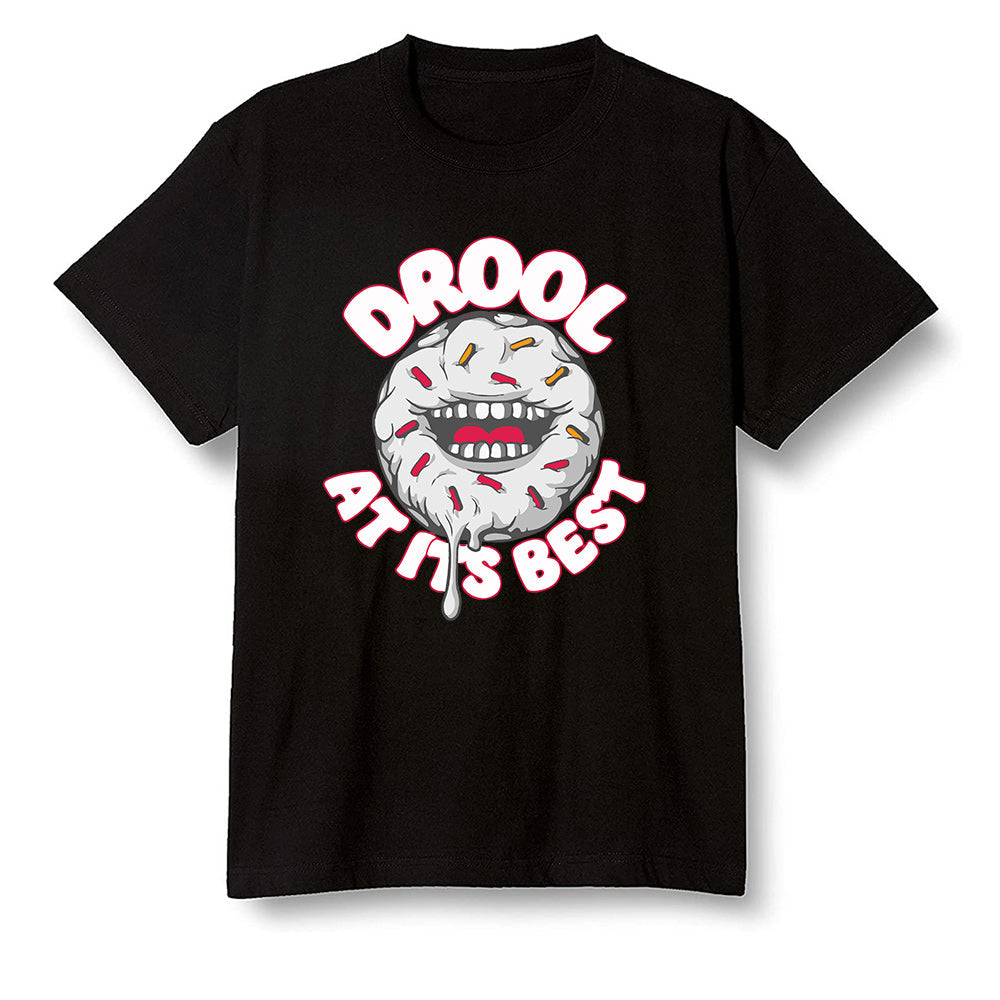 Pop Colour AJ6 Retro Hare - I love Donut Drool - Black Men T-shirt