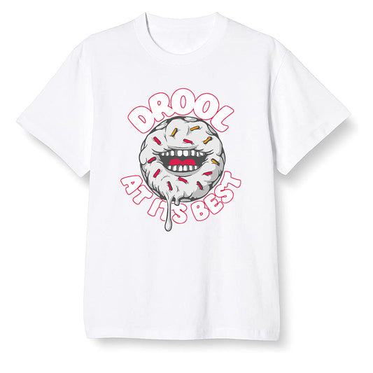 Pop Colour AJ6 Retro Hare - I love Donut Drool - White Men T-shirt