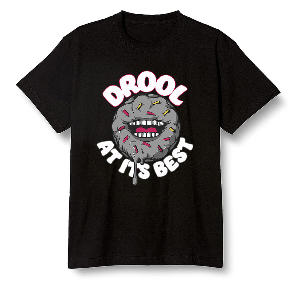 Pop Colour AJ6 Retro Bordeaux - I love Donut Drool - Black Men T-shirt
