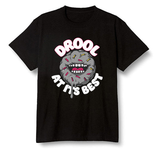 Pop Colour AJ6 Retro Bordeaux - I love Donut Drool - Black Men T-shirt