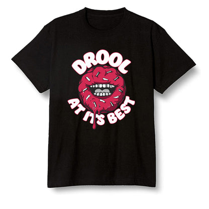 Pop Colour AJ6 Retro Carmine - I love Donut Drool - Black Men T-shirt