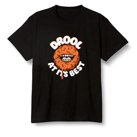 Pop Colour AJ1 Retro High OG Shattered Backboard - I love Donut Drool  - Black Men T-shirt