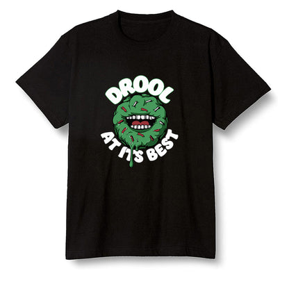 Pop Colour AJ1 Retro High OG Pine Green J10456 - I love Donut Drool  - Black Men T-shirt