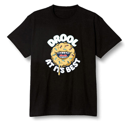 Pop Colour AJ1 Retro High OG Tokyo Bio Hack - I love Donut Drool  - Black Men T-shirt
