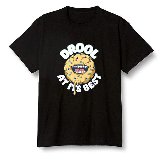 Pop Colour AJ1 Retro High OG Tokyo Bio Hack - I love Donut Drool  - Black Men T-shirt
