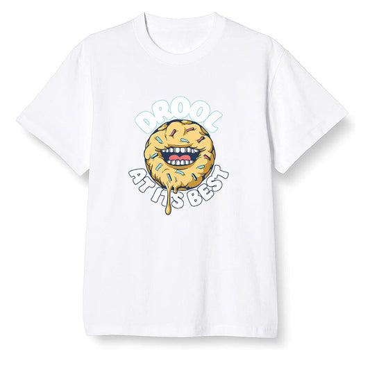 Pop Colour AJ1 Retro High OG Tokyo Bio Hack - I love Donut Drool  - White Men T-shirt