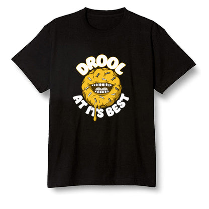 Pop Colour AJ1 Retro High OG Pollen - I love Donut Drool  - Black Men T-shirt