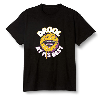 Pop Colour AJ1 Retro High OG Brotherhood - I love Donut Drool  - Black Men T-shirt