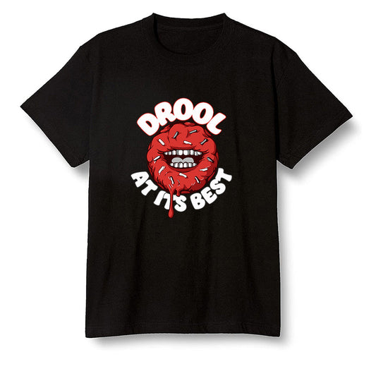 The 10 Pop Colour AJ1 Joint Model - I love Donut Drool  - Black Men T-shirt